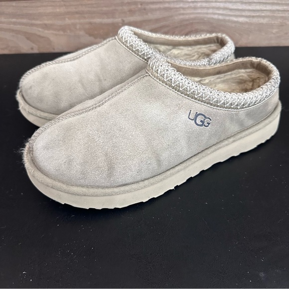 UGG Tasman Men’s Size 8 EU 41 Beige Taupe Slip On Shoes Trendy Slides - Picture 1 of 11